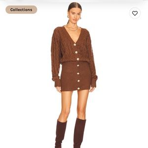 Retrofete Tala Dress in Cognac - size SMALL